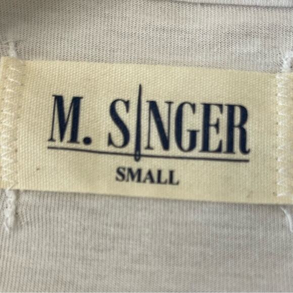 New ~ M. SINGER ~ Long Sleeve Regular Fit T-Shirt Small 100% Cotton - Picture 4 of 4